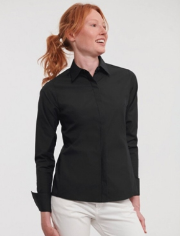 RUSSELL LADIES LONG SLEEVE ULTIMATE STRETCH SHIRT