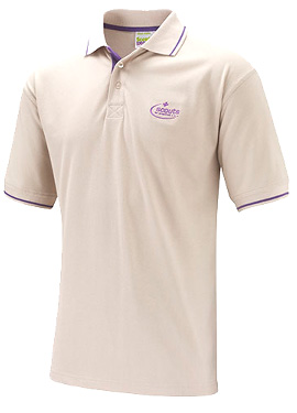 ADULT TIPPED POLO (STONE)