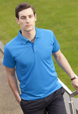 COOLTOUCH TEXTURED STRIPE POLO