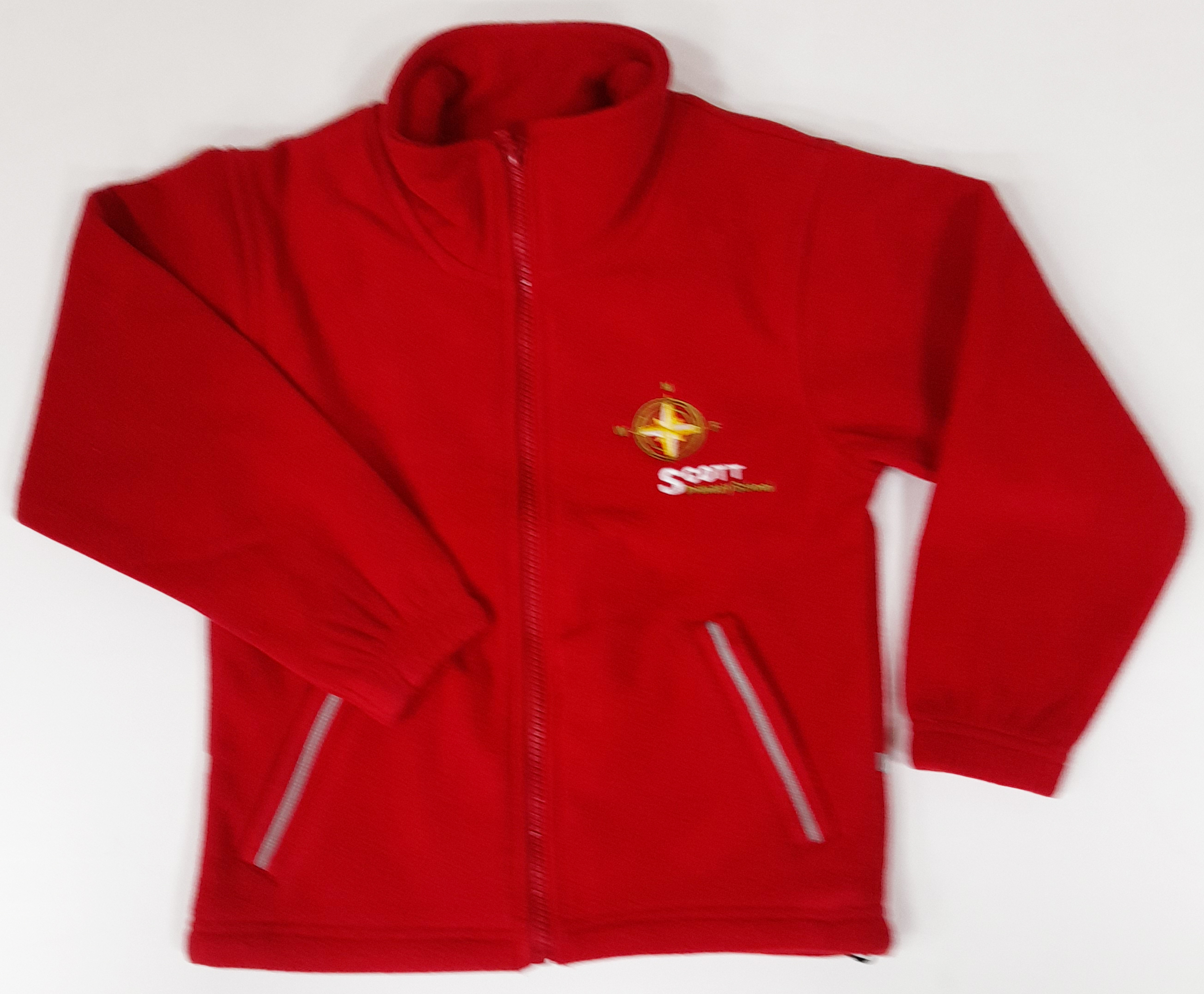 Scott Primary Fleece (Red With Logo) RECP TO YR 6