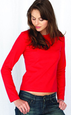 LADIES STRETCH LONG SLEEVED T