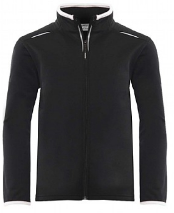 ESSENTIAL FULL ZIP TRAINING TOP (STM BOYS) BLACK/WHITE