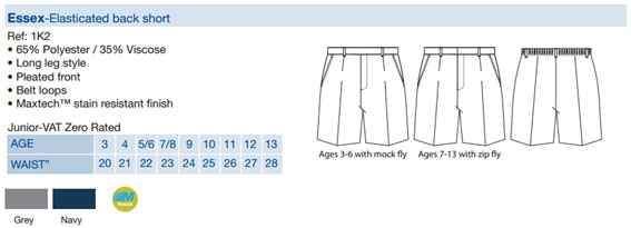 BANNER ELASTICATED BACK BOYS JUNIOR SHORTS