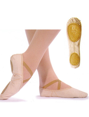 SPLIT SOLE CANVAS BALLET SHOE