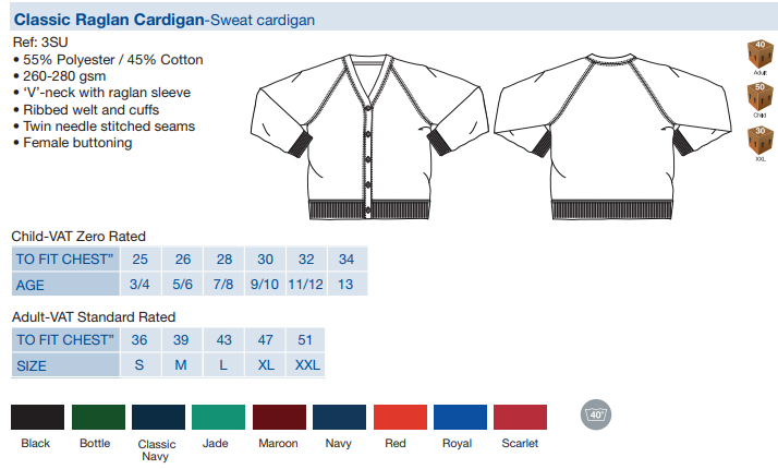 BANNER CLASSIC SWEAT CARDIGAN (112094)