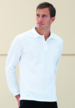 L/SLEEVE COTTON PIQUE POLO