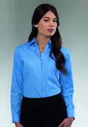 JERZEES L/S LADIES EASY CARE POPLIN SHIRT - 934F