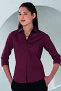JERZEES 3/4 LADIES EASY CARE FITTED SHIRT - 946F