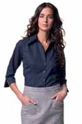 RUSSELL 3/4 SLEEVE TENCEL FITTED SHIRT - 954F