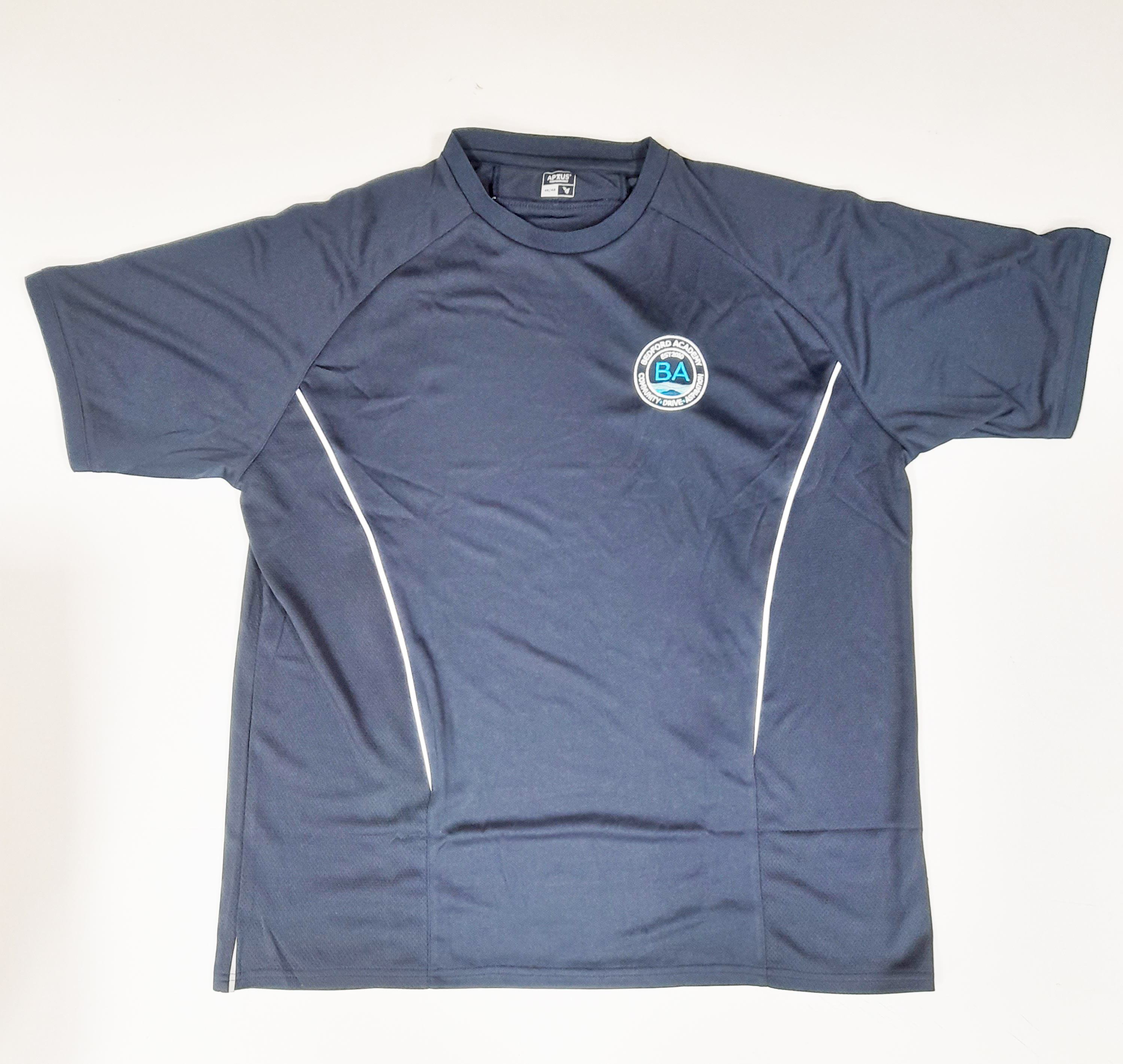 Bedford Academy Sports T-Shirt NEW (Navy/White)