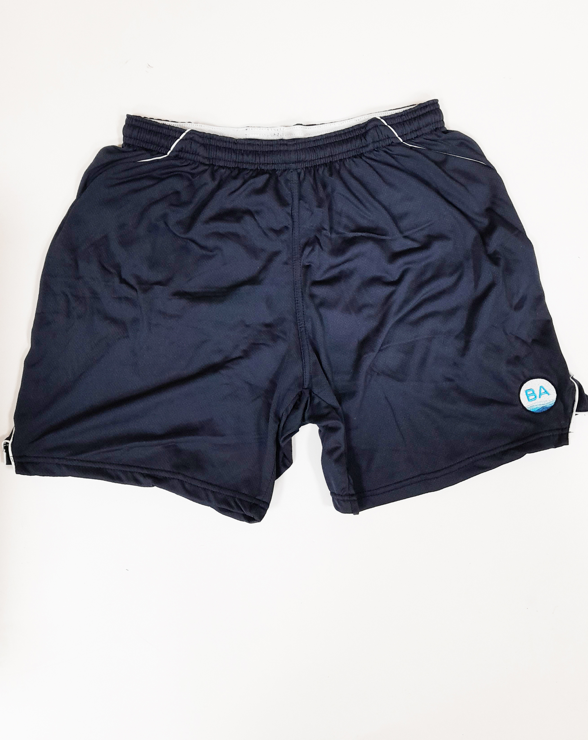 Bedford Academy S Tec PE Shorts (Navy/Silver with Logo)