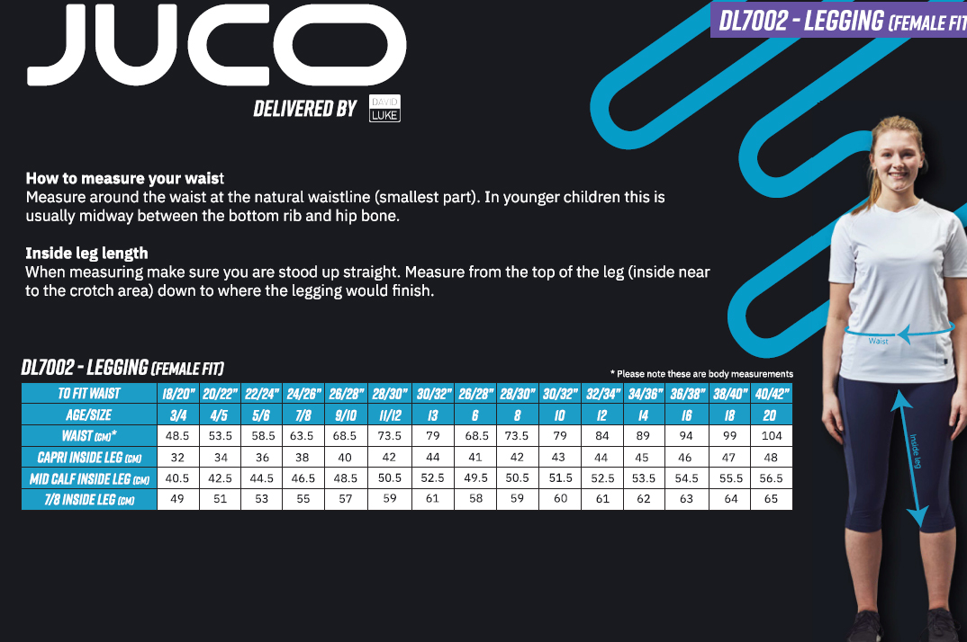 DAVID LUKE SENIOR JUCO LEGGINGS (FEMALE FIT)