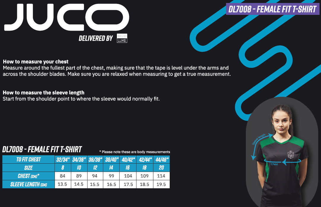 DAVID LUKE JUCO ECO LADIES T-SHIRT