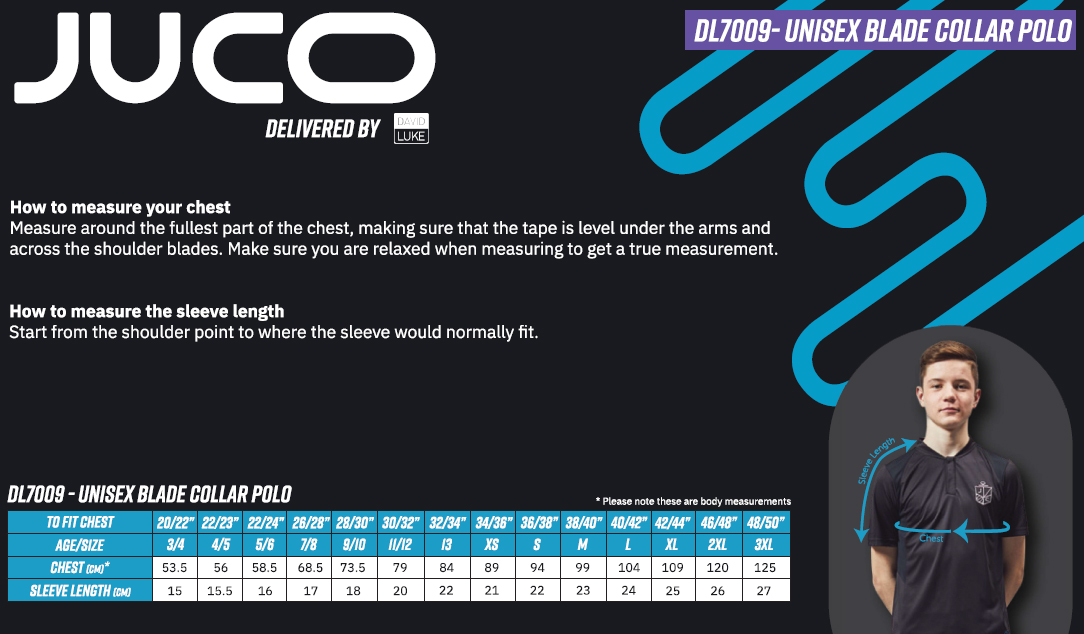 DAVID LUKE JUCO ECO BLADE COLLAR POLO