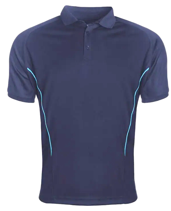 Hazeldene Sports Polo Shirt (Navy/Sky)