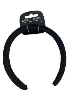 UNICOL VELVET HAIRBAND BLACK