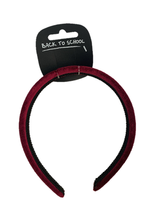 UNICOL VELVET HAIRBAND MAROON