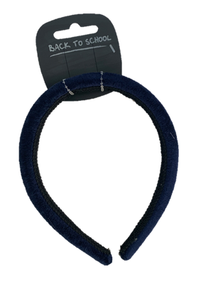 UNICOL VELVET HAIRBAND NAVY