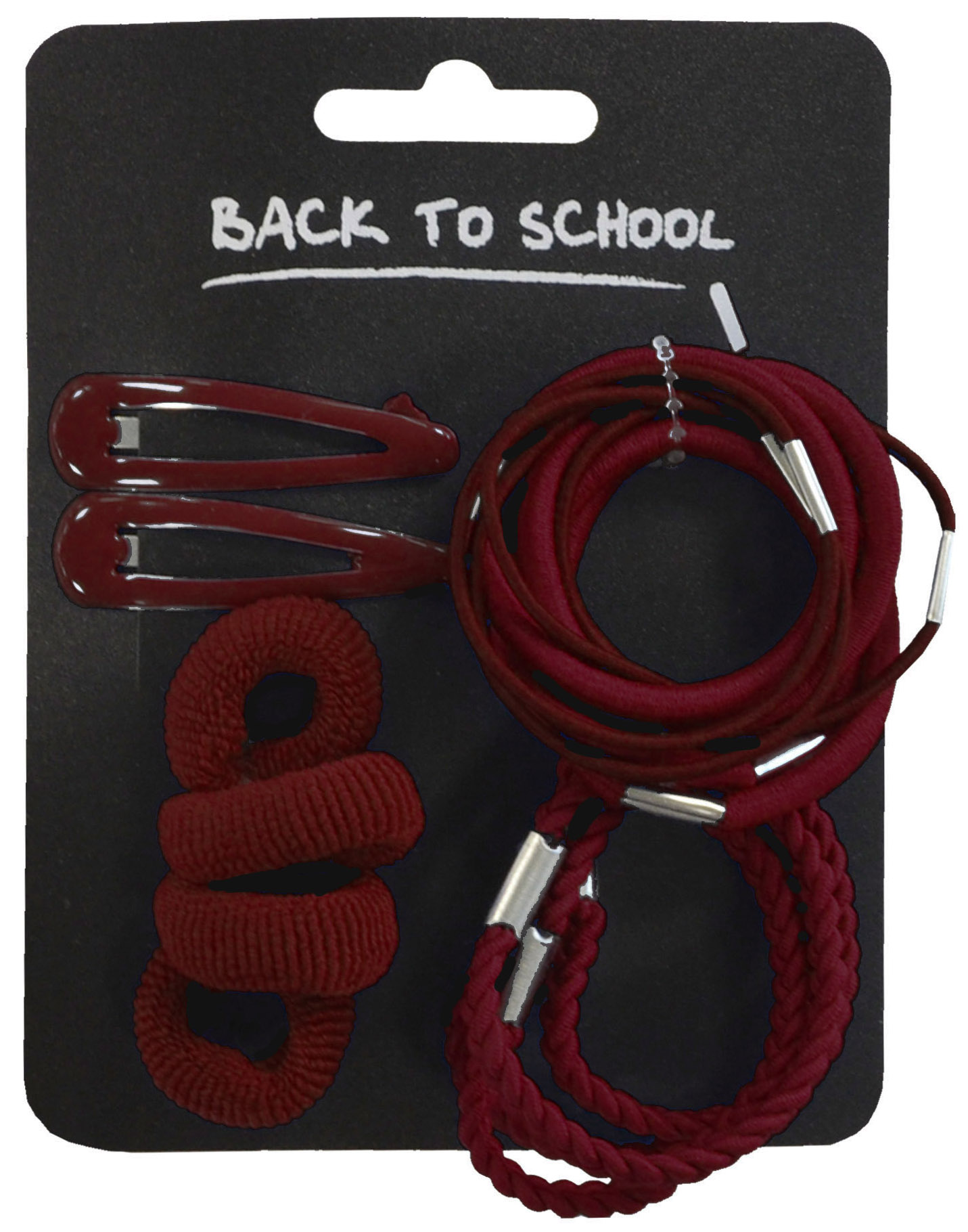 UNICOL SMALL HAIR SCHOOL SET MAROON