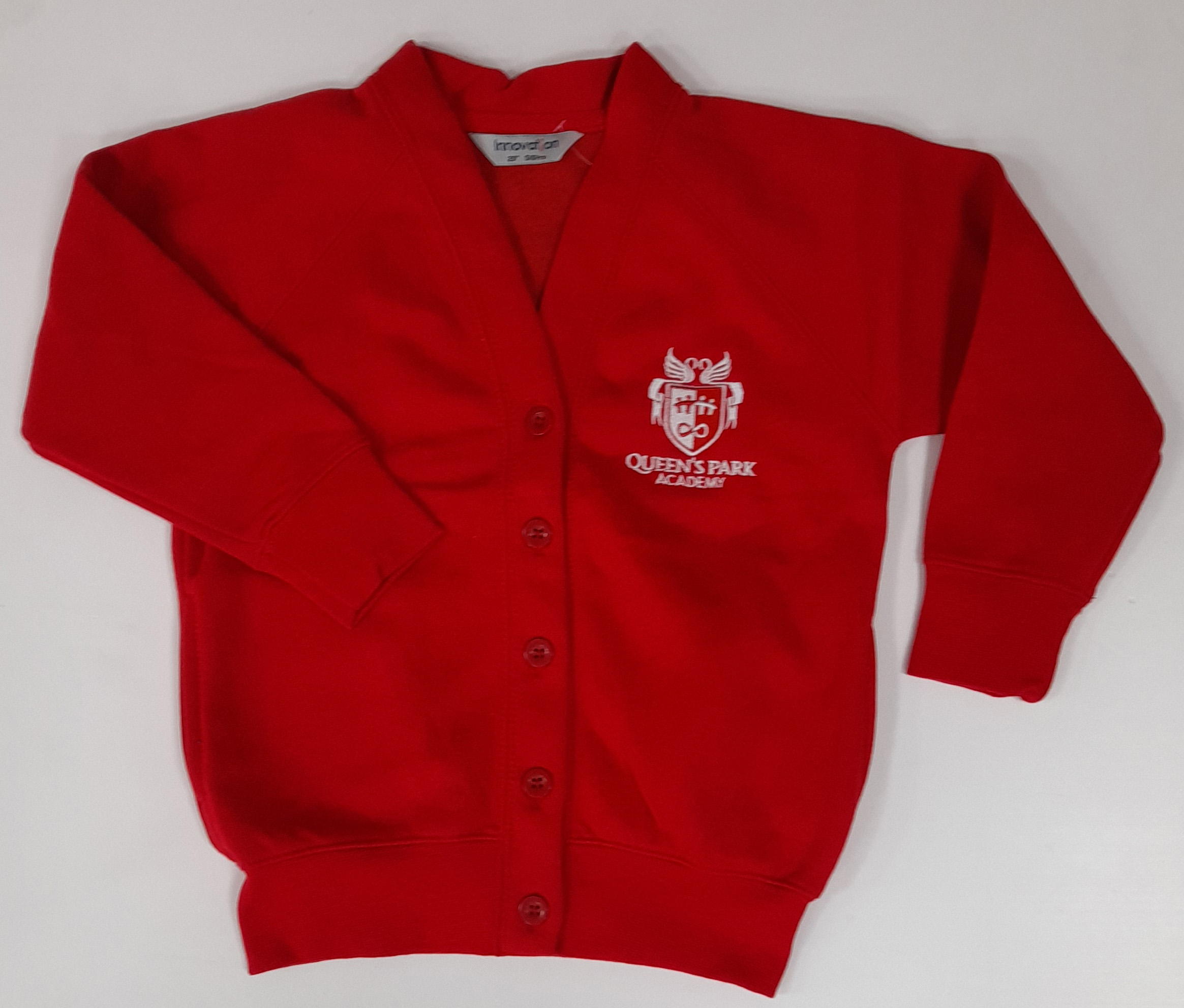 Queens Park Academy Sweat Cardigan (Red)