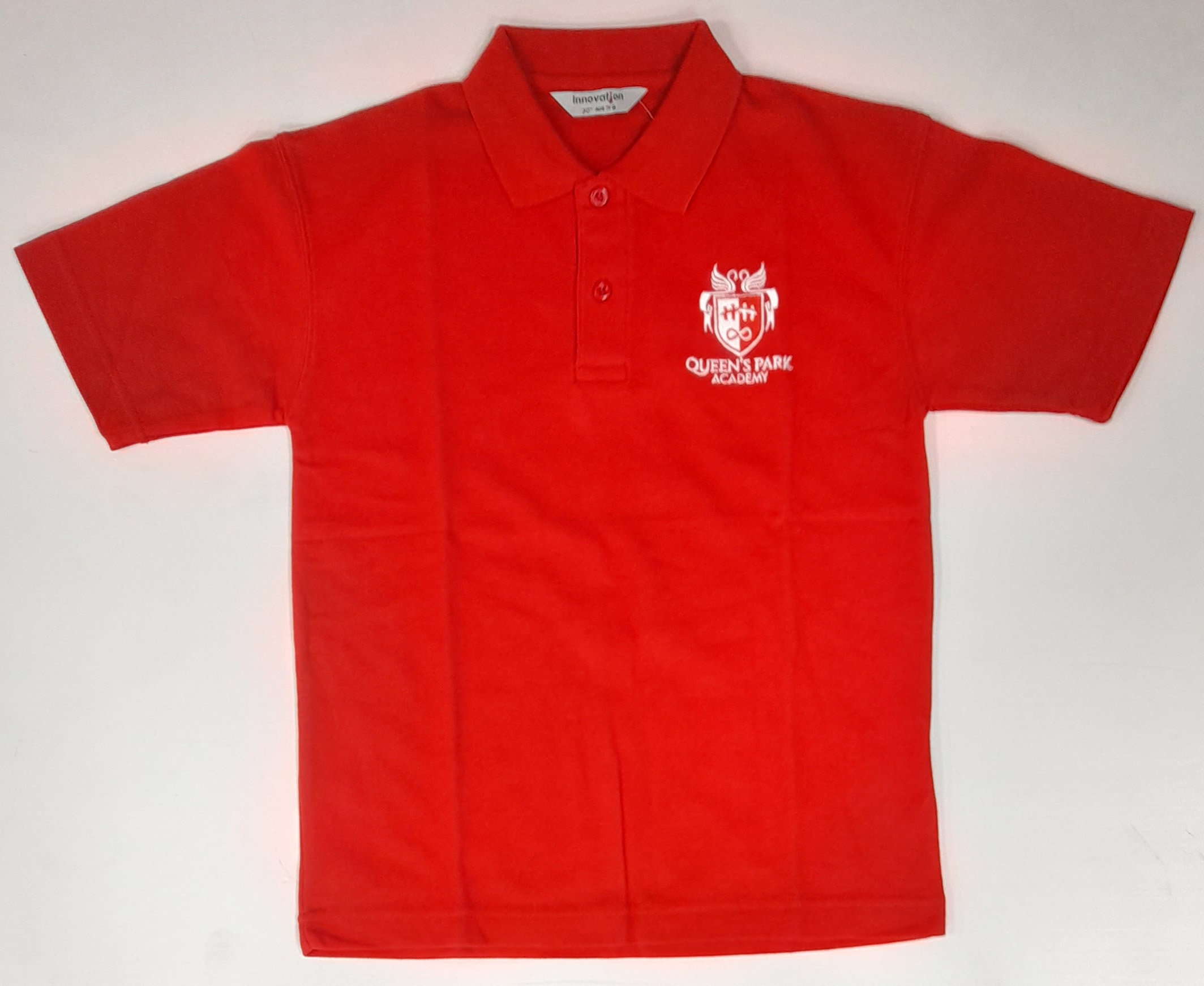 Queens Park Academy Sports Polo Shirt (Red) YEAR 5/6 ONLY