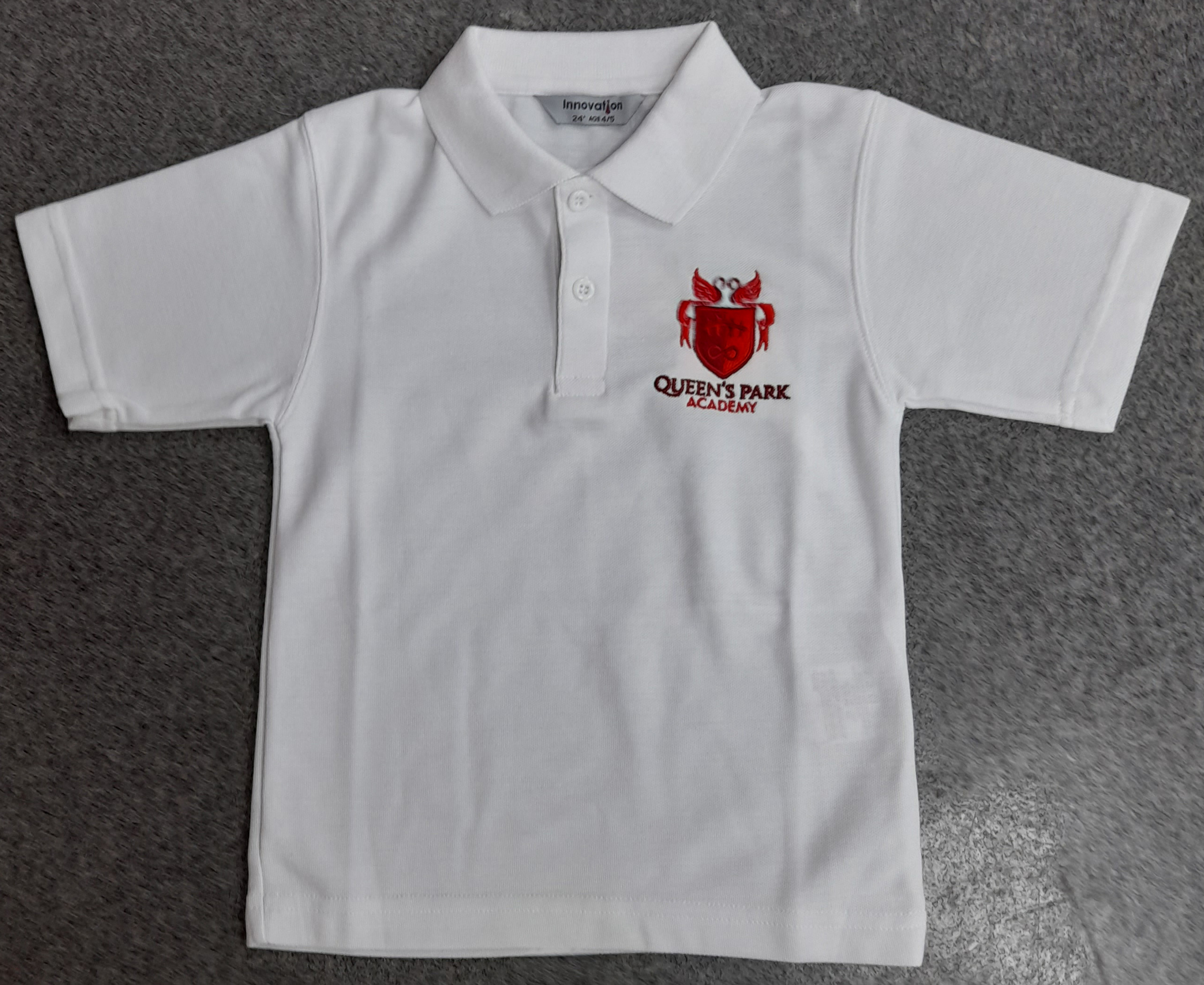 Queens Park Academy Polo Shirt (White) ALL YEARS