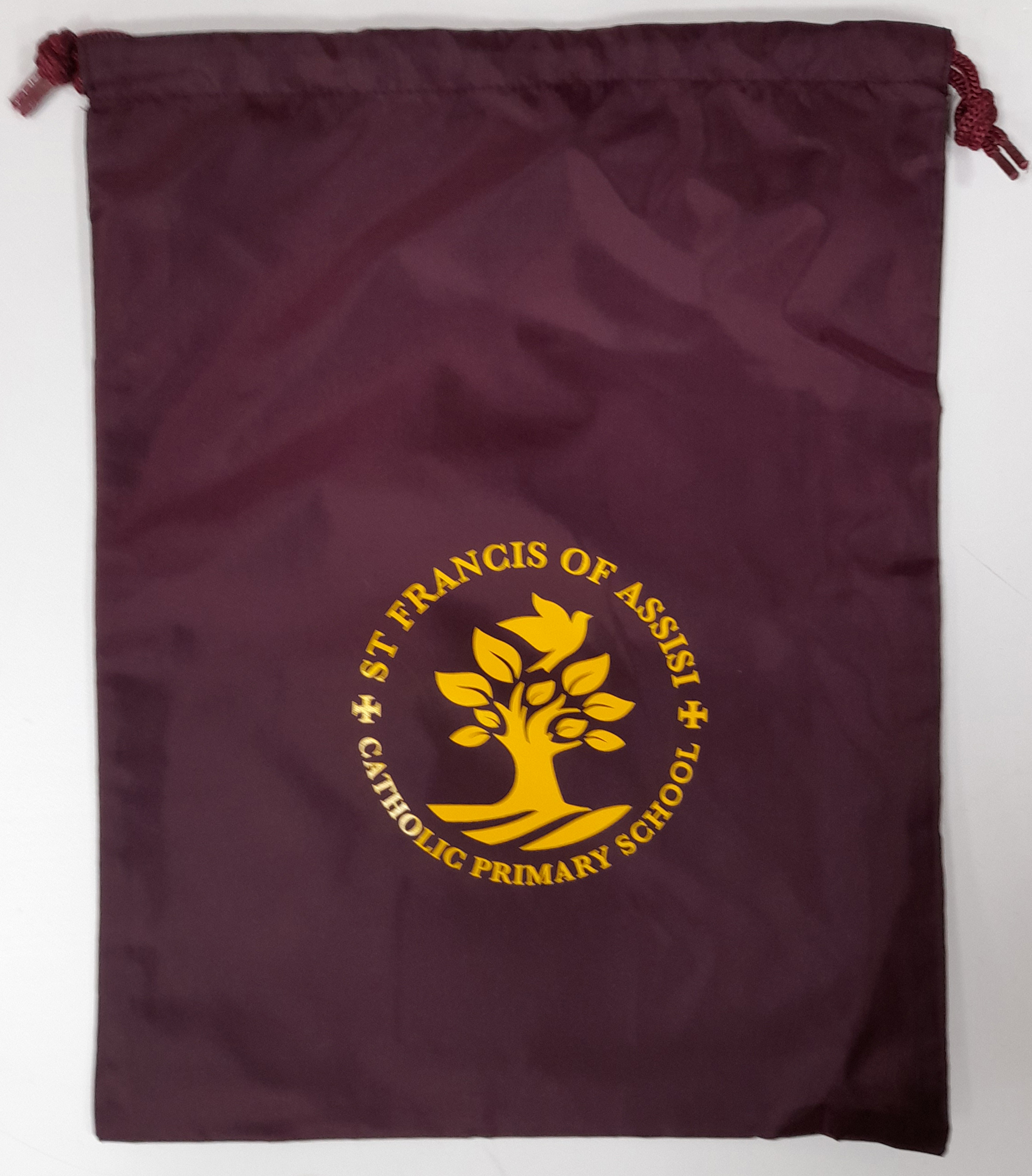 St Francis PE Bag (Maroon)