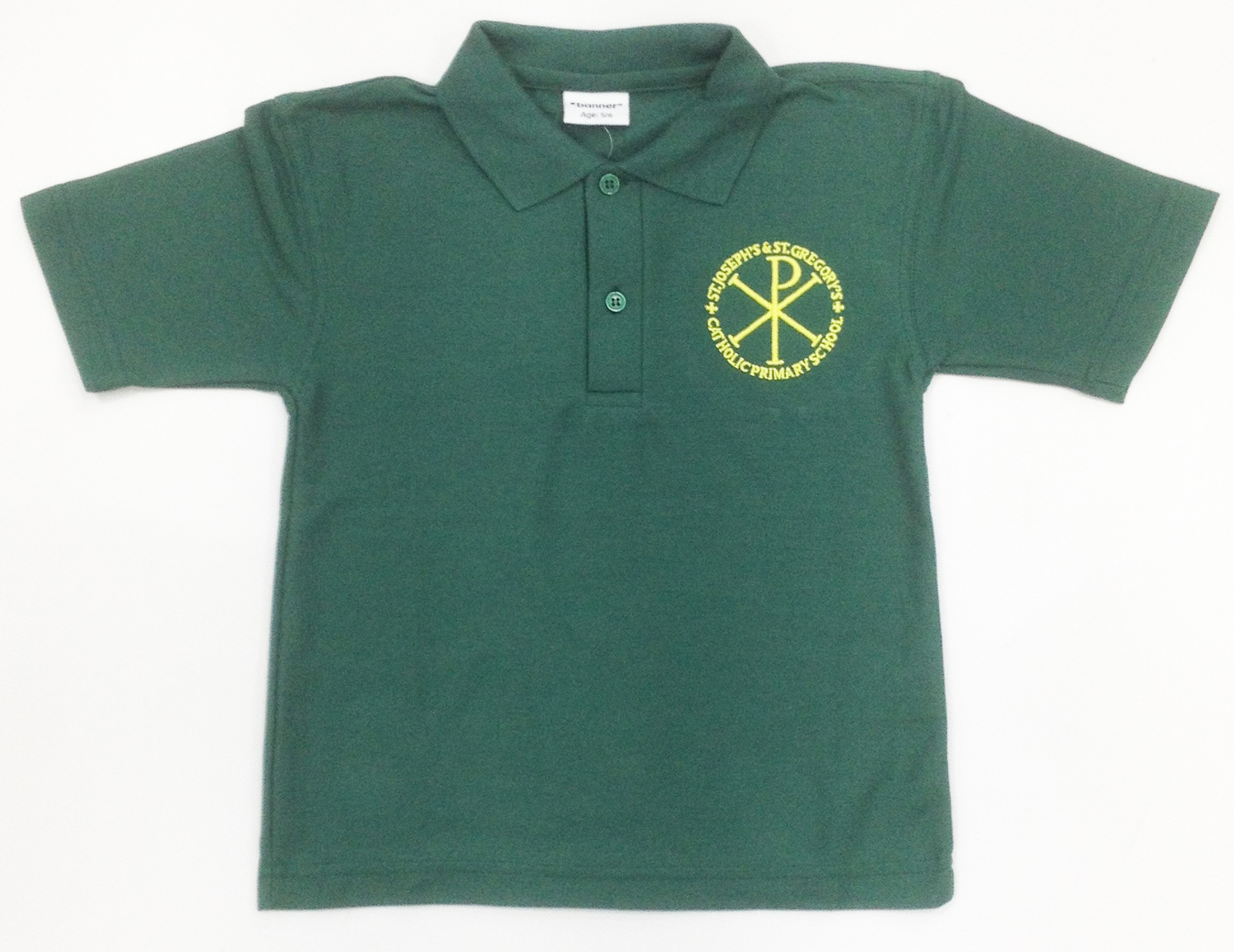 St Josephs & St Gregory Poloshirt-Nursery & Reception (Green)