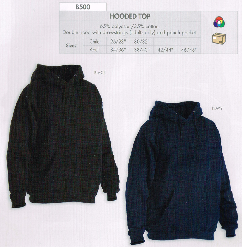 Plain Hooded Top