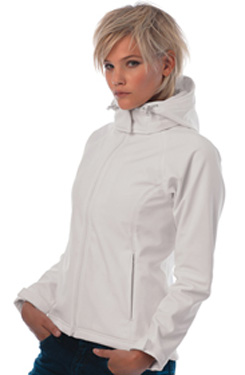 LADIES HOODED SOFTSHELL JACKET