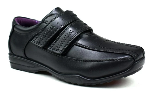 US BRASS BOYS DOUBLE VELCRO SCHOOL SHOES