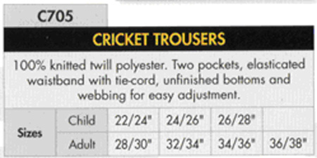 Cricket Trouser 
