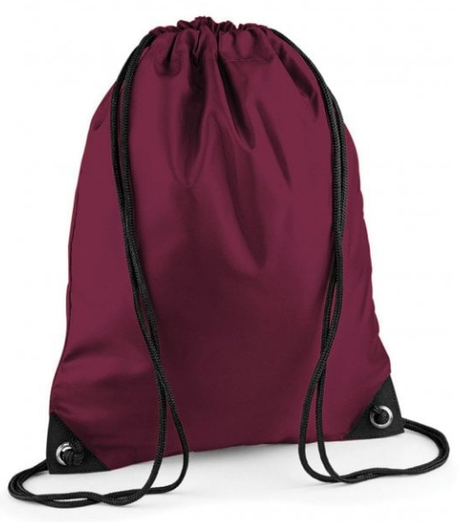 CAULDWELL SCHOOL PE BAG (PLAIN BURGUNDY)