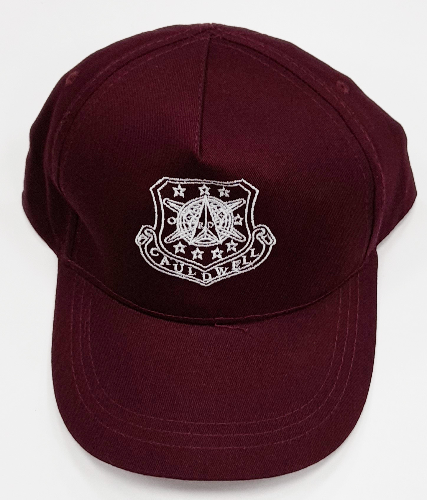 CAULDWELL SCHOOL BASEBALL CAP (MAROON WITH LOGO)