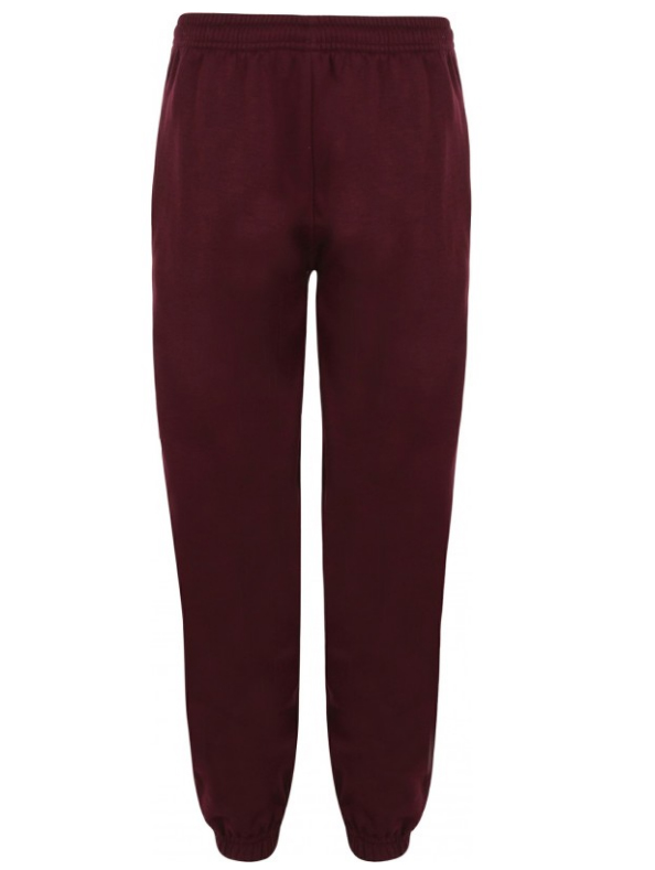 CAULDWELL SCHOOL PLAIN JOG BOTTOM (MAROON)