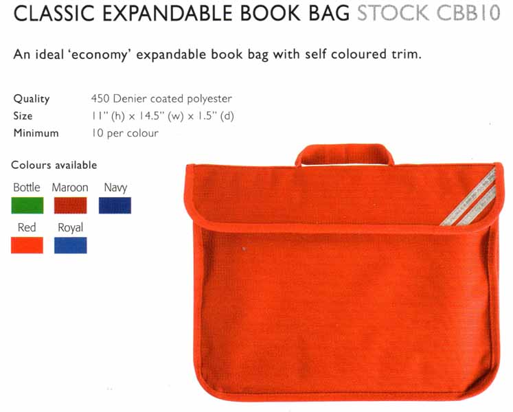 Classic Expandable Book Bag