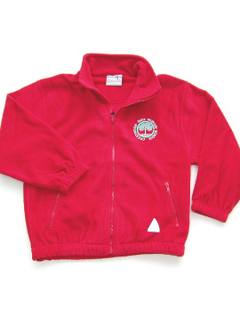 Crestwood Park Primary Fleece Jacket (Red)