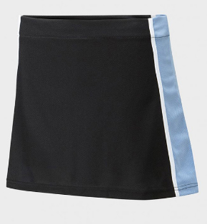 Daubeney Academy Panelled Skort (Black/Sky/White)