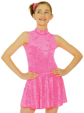 VELOUR SLEEVELESS TURTLE NECK LEOTARD