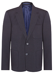 David Luke Schoolwear - boy's Hopsack plain blazer in black & navy ...