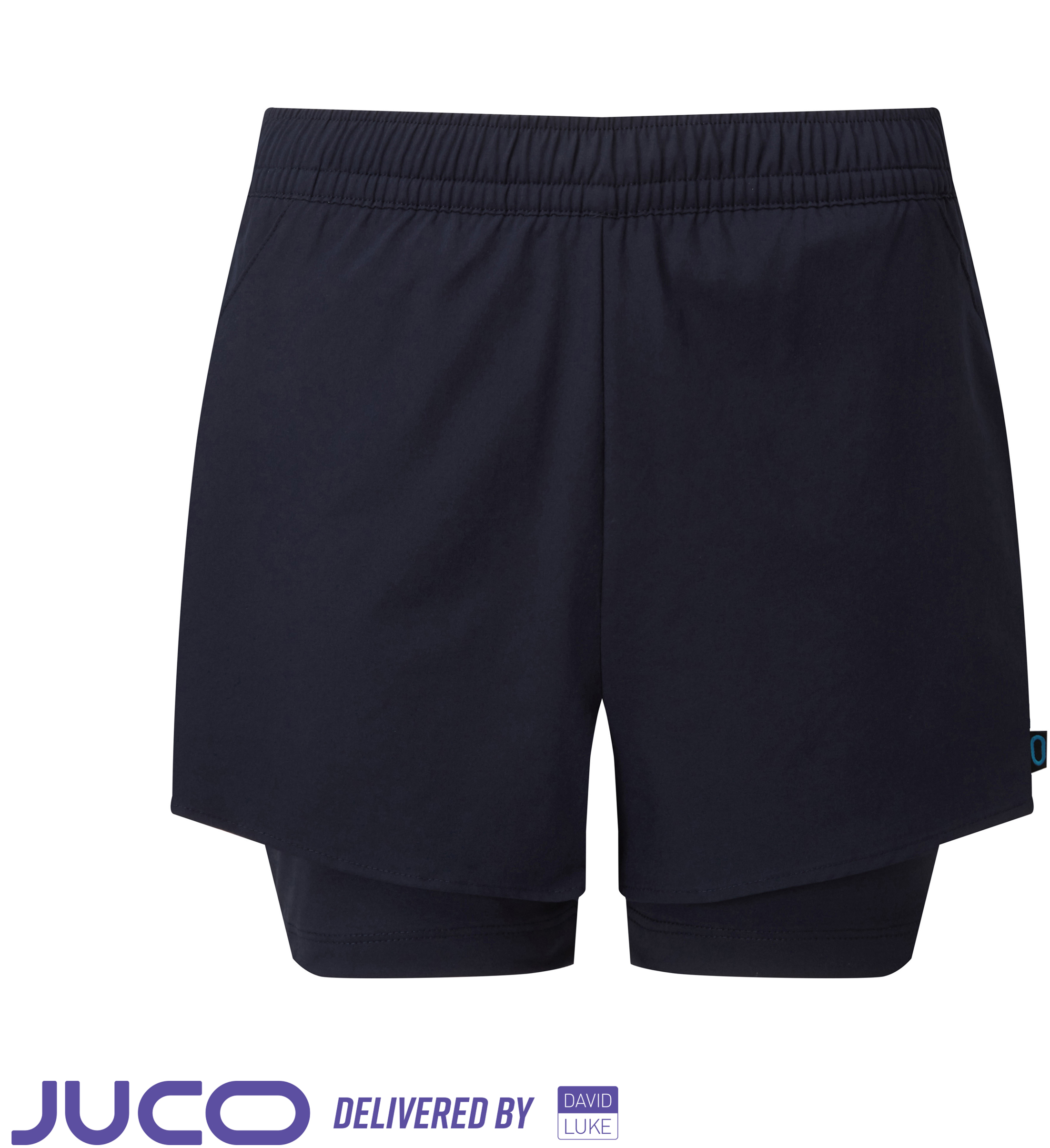 DAVID LUKE JUCO 2 IN 1 ECO SHORT (FEMALE FIT)