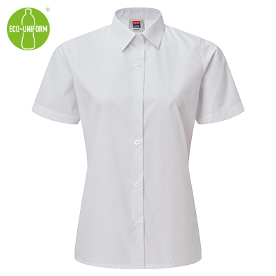 DAVID LUKE ECO SHORT SLEEVE SCHOOL BLOUSE (TWIN PACK)