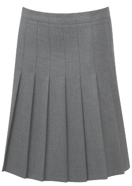 SENIOR STITCHED DOWN KNIFE PLEAT SKIRT