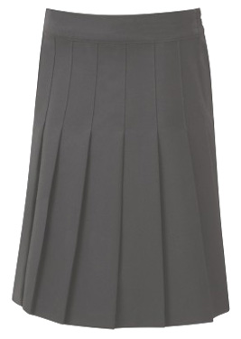 JUNIOR STITCH DOWN KNIFE PLEAT SKIRT