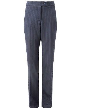 DAVID LUKE GIRLS SLIM FIT PINSTRIPE TROUSER