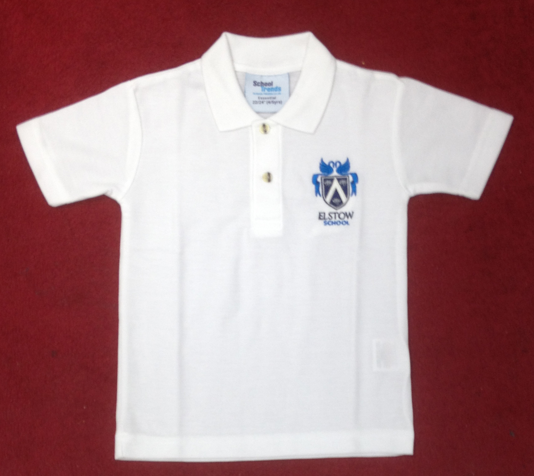 Elstow School Polo Shirt (White)