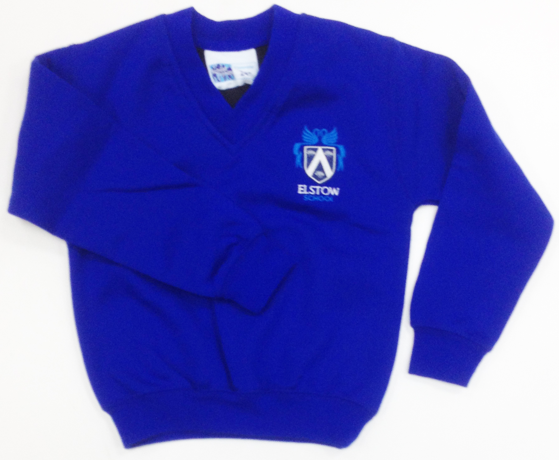 Elstow School V-Neck Sweatshirt (Royal)