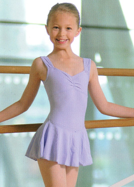 SKIRTED SLEEVELESS LEOTARD