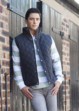 MENS DIAMOND QUILT GILET