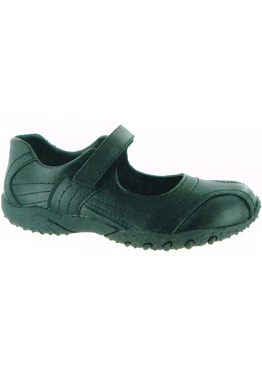 MIRAK GIRLS LEATHER UPPER VELCRO STRAP SHOES